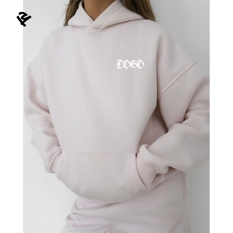 F240481 Women's Sets Custom 2 Piece Set Women Long Sleeve Hoodies And Wide Leg Pant Fleece Streetwear Sweatpants And Hoodie Set
