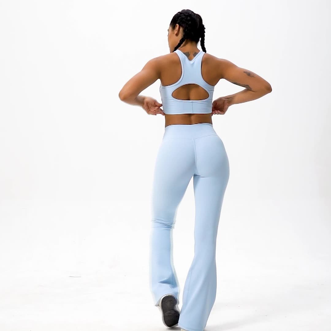 Customization High Quality Yoga Leggings Plus Size Women's Sets Casual Gym Fitness Sets Fashion Sport Pure Color Women's Sets