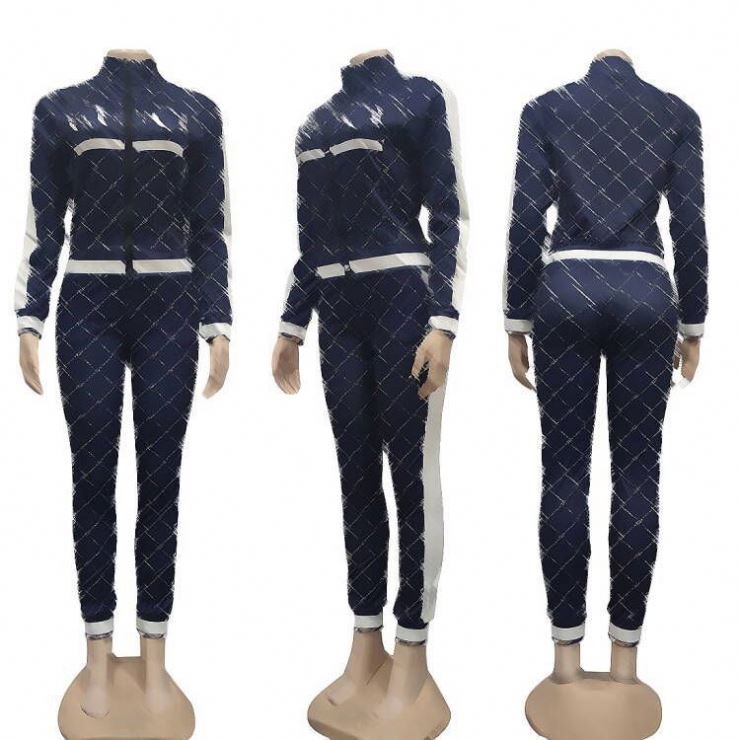 Wholesale Fall Printed Two Piece Set 2024 Women Brand Clothing Casual Women's 2Pc Sets