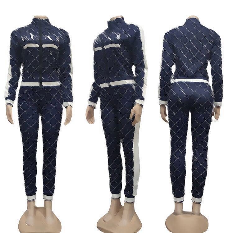 Wholesale Fall Printed Two Piece Set 2024 Women Brand Clothing Casual Women's 2Pc Sets