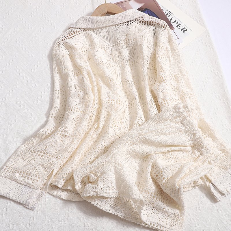 Wholesale 2024 Autumn New Style Fashionable Temperament Hollow Collar Long Sleeved Shirt High Waisted Shorts Women's Set