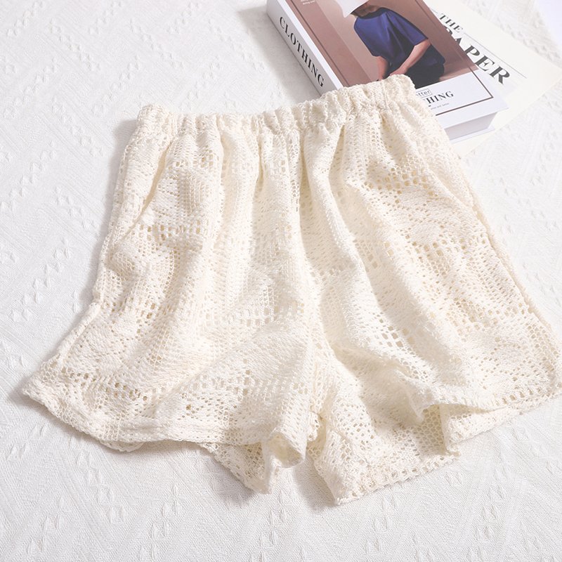 Wholesale 2024 Autumn New Style Fashionable Temperament Hollow Collar Long Sleeved Shirt High Waisted Shorts Women's Set