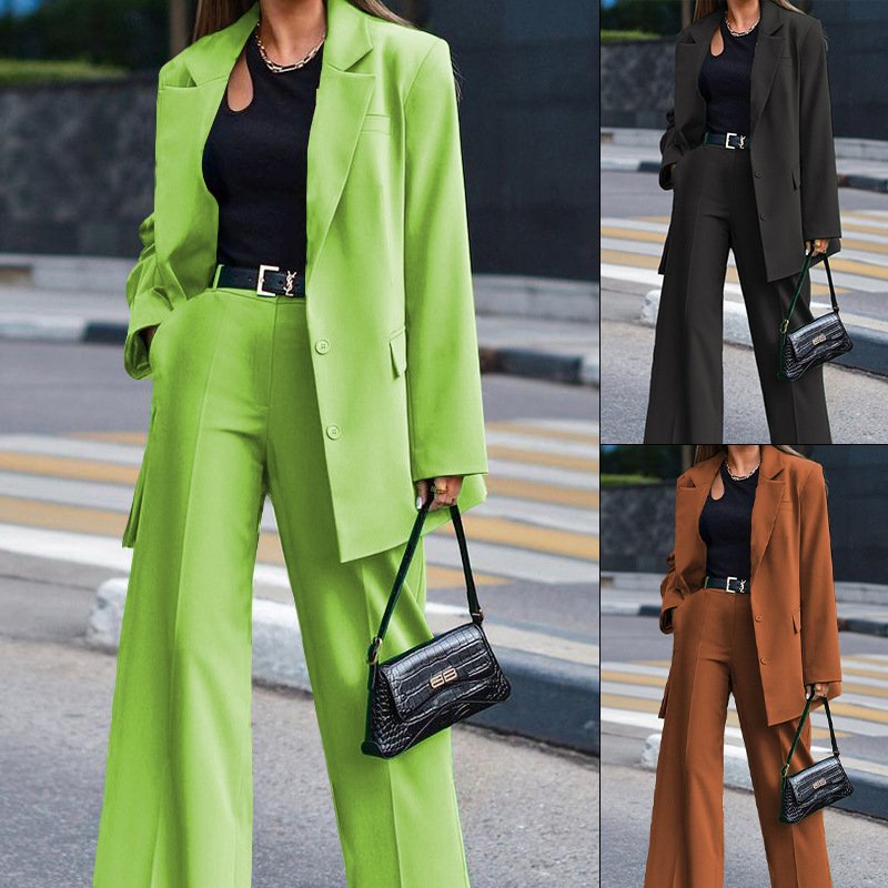 2024 The Latest Custom Casual Elegant Suit Set Two Piece Suit And Pants Set Plus Size Women's Sets