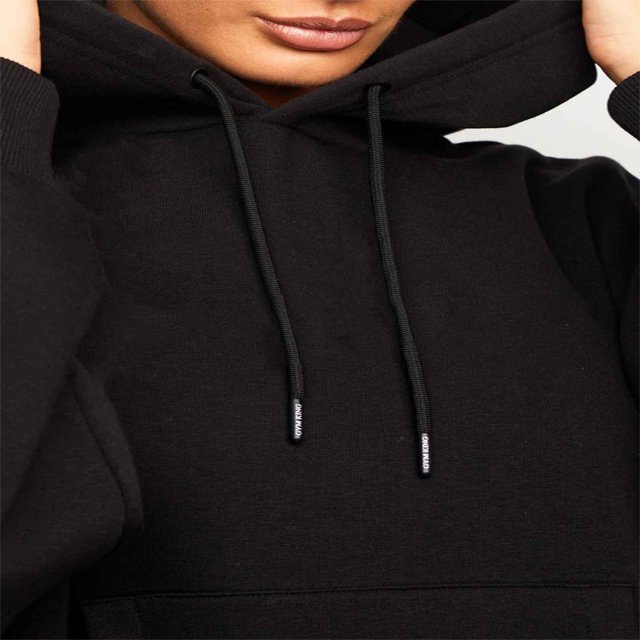 100% Cotton Fleece Wholesale Women Hoodies plain black Hooded Sweatshirt Custom Logo Hoodies sweater