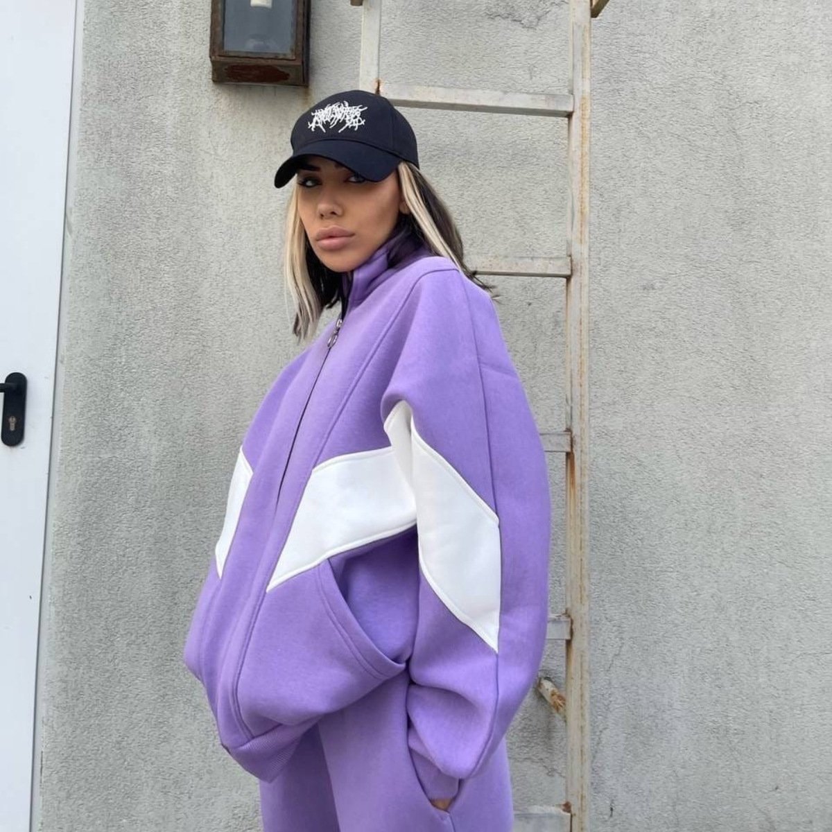 PASUXI Custom 2024 Fashion Fall Hoodie Stacked Pants Sport Sweatshirt Sweatpants Two Piece Set Clothing Tracksuit For Women