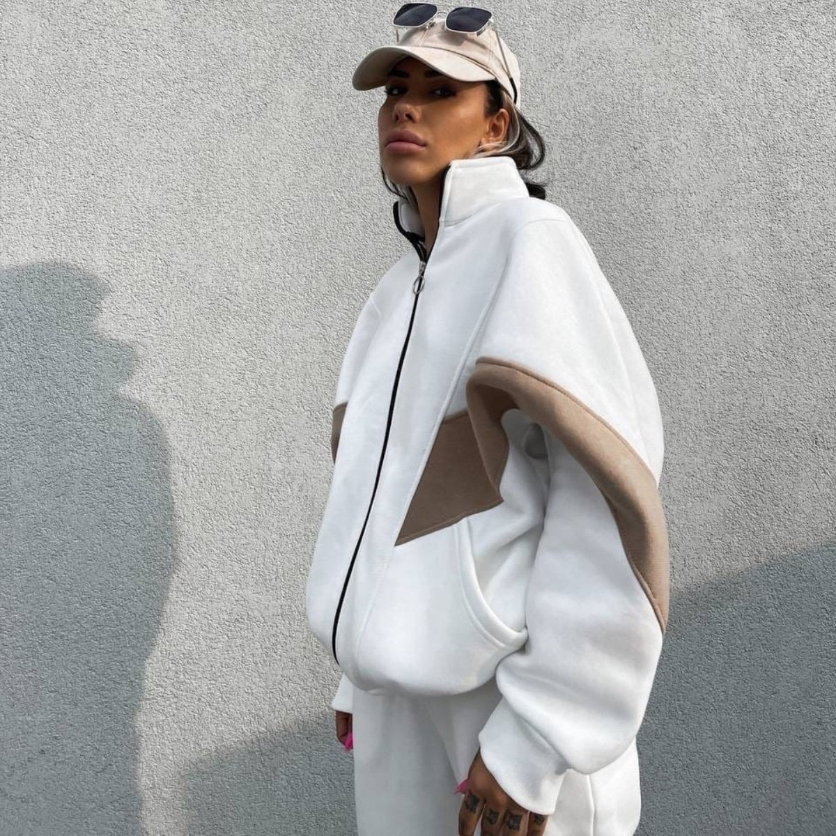 PASUXI Custom 2024 Fashion Fall Hoodie Stacked Pants Sport Sweatshirt Sweatpants Two Piece Set Clothing Tracksuit For Women