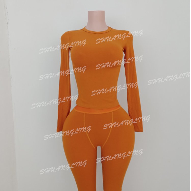 Loungewear Women Sets Manufacturer Custom Logo Scoop Neck Top with Leggings Lounge Wear Women's Sets