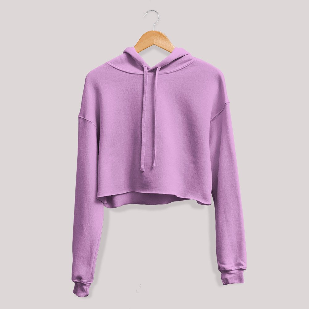 Latest Design Solid Color Lady Pullover Hoodies Women Long Sleeve Sweatshirt Hoody Pullover Sports Crop Top Hooded