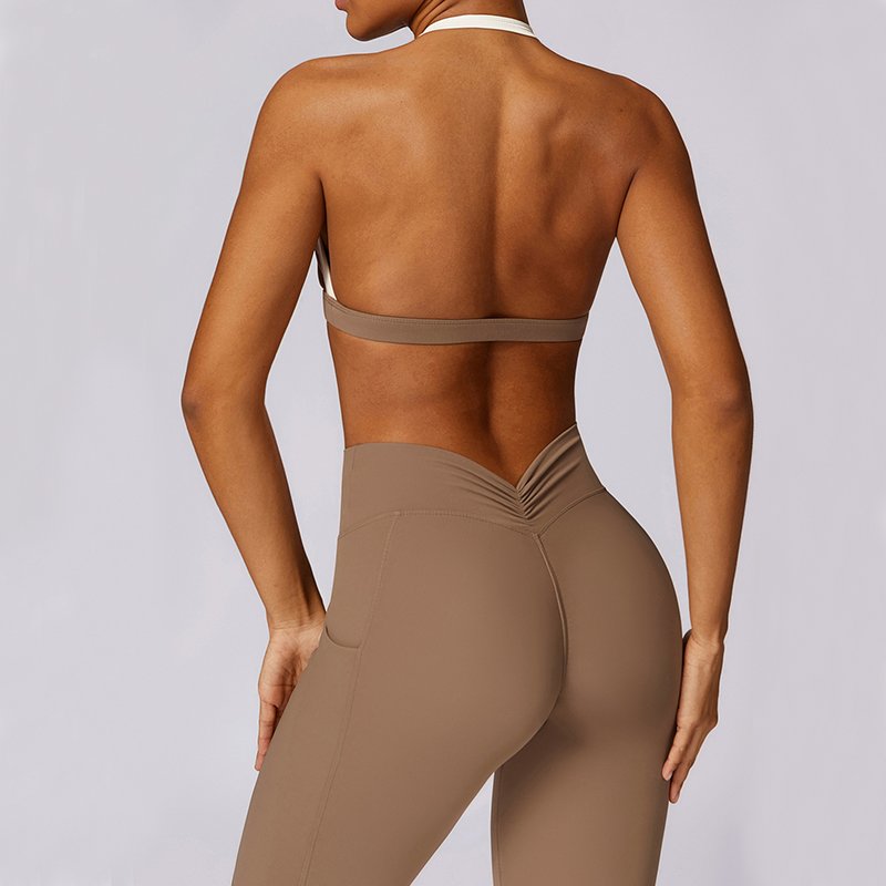 Custom Logo Long Sleeve Activewear Set Workout Scrunch Butt Leggings Womens Gym Sets Fashion Fitness Yoga Wear