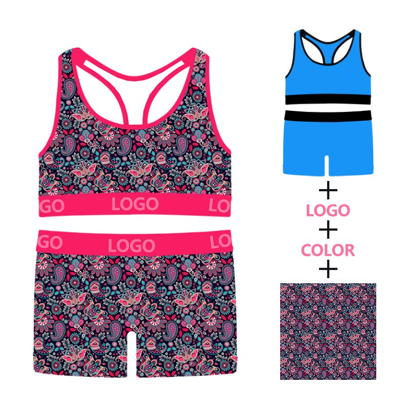 Brand quality new Designer brand women's set 2pc Jogger Plus Size Bra Short Girl Women Sets Underwear Boxers