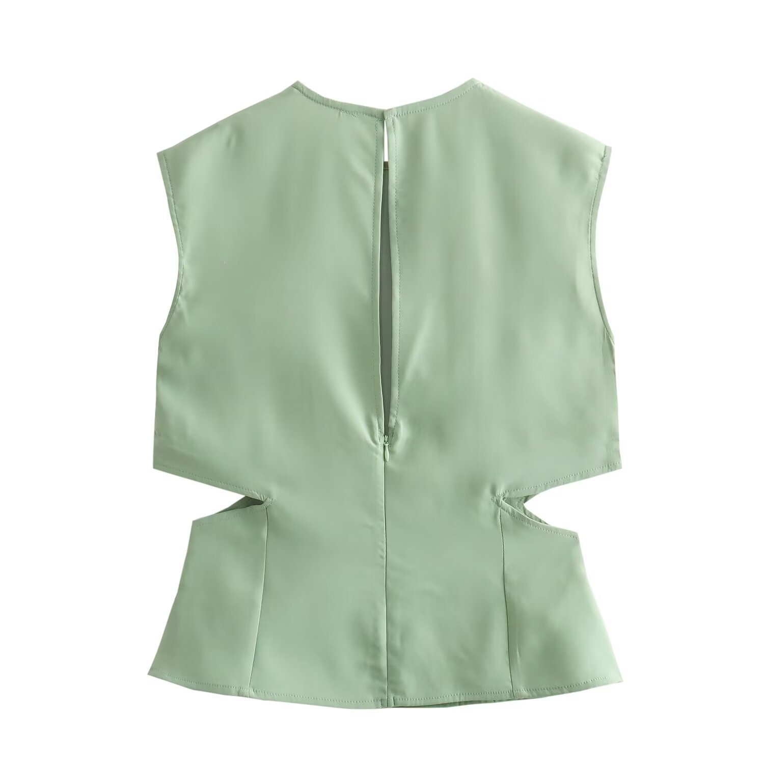 Office Lady V-Neck Solid Color Vest Sleeveless Fashion Suit For Women Pant Sets Elegant Women's Two Piece Set