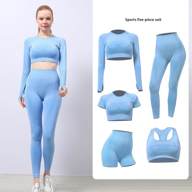 Sportswear Gym Fitness Clothing Active Wear Outfits Workout Set Bike Shorts Seamless Leggings Sports Bra Yoga Clothes For Women