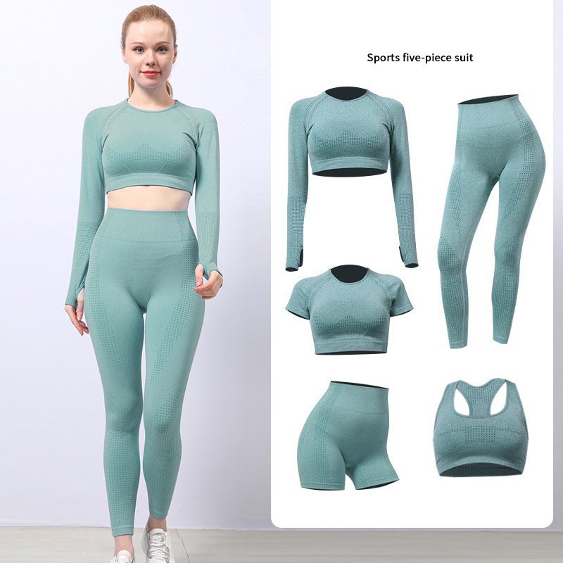 Sportswear Gym Fitness Clothing Active Wear Outfits Workout Set Bike Shorts Seamless Leggings Sports Bra Yoga Clothes For Women