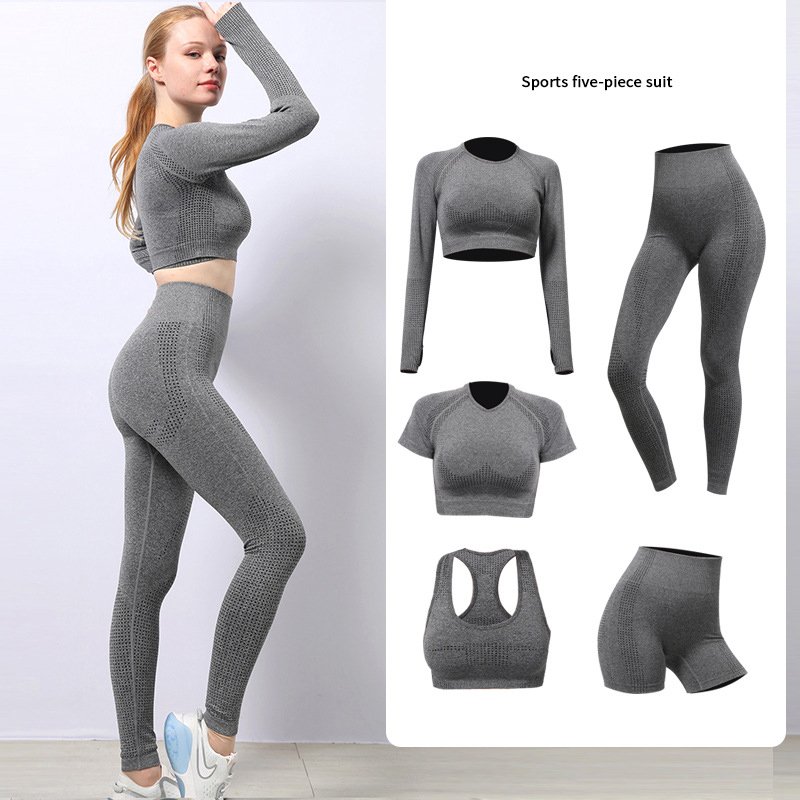 Sportswear Gym Fitness Clothing Active Wear Outfits Workout Set Bike Shorts Seamless Leggings Sports Bra Yoga Clothes For Women