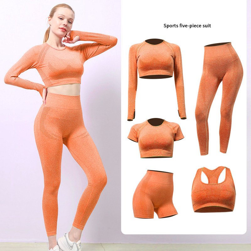 Sportswear Gym Fitness Clothing Active Wear Outfits Workout Set Bike Shorts Seamless Leggings Sports Bra Yoga Clothes For Women