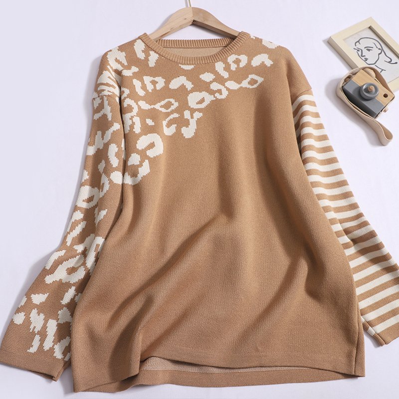 Wholesale 2024 Autumn New Fashionable Loose and Slimming Long Sleeved Sweater High Waisted Long Pants Women's Sets