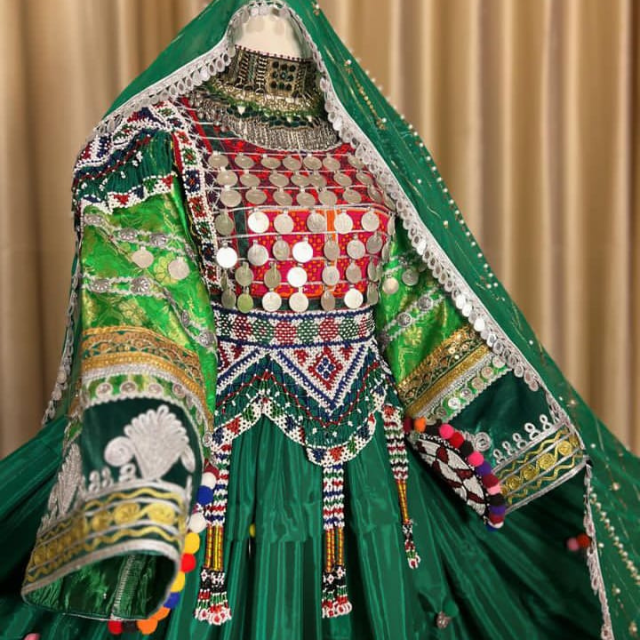 2024 Tribal Ethnic Vintage Afghan Kuchi Unisex Dresses Afghan Kuchi Tribal Wedding Couple Dress Women's Sets & Matching Men Vest