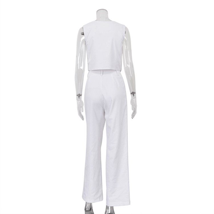 Top Selling Products 2024 Ladies Clothes Manufacturer Cotton Two Piece Women Summer Pants Set Co Ord Suits Women's Clothing Sets