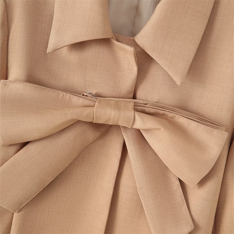 TAOP&ZA women's clothing 2024 early autumn new French sweet age-reducing bow suit jacket design suit top