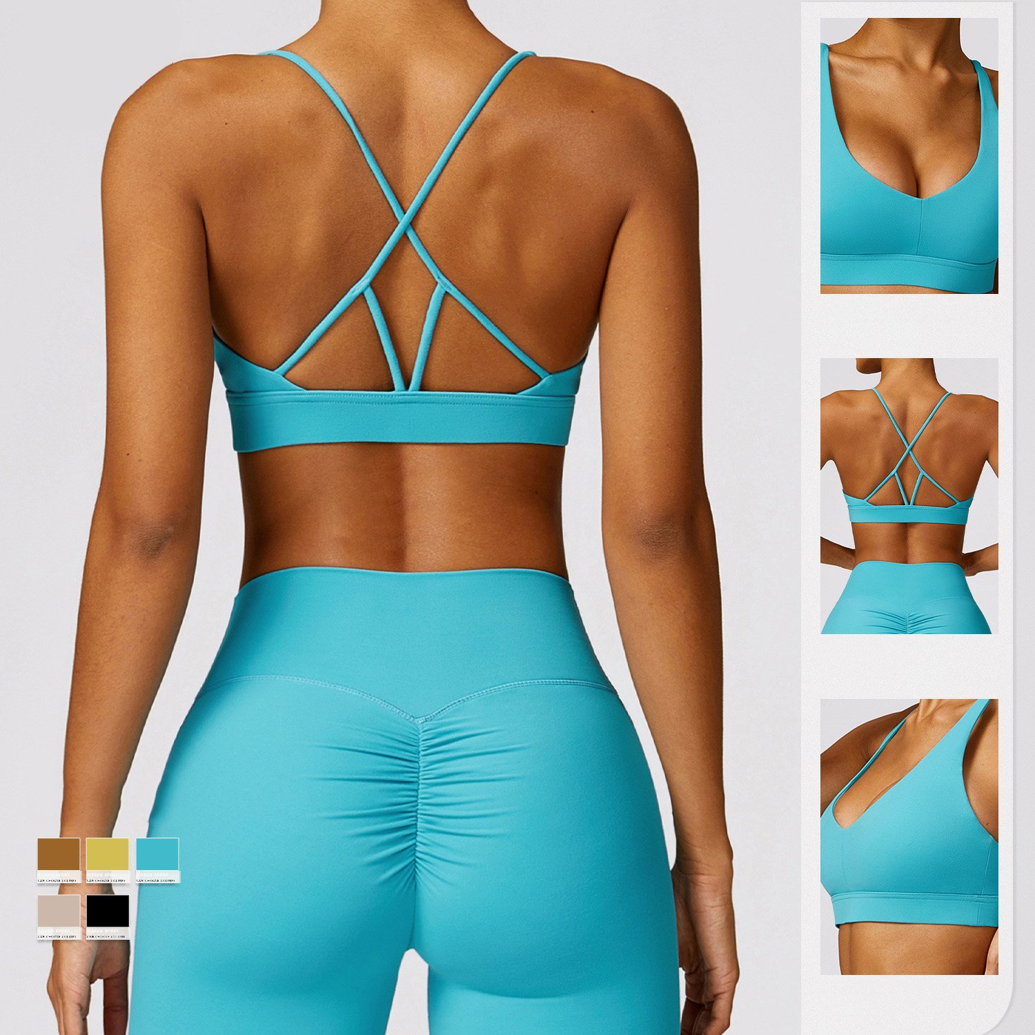 PASUXI Wholesale Athletic Clothing Ladies Gym Fitness Sports Workout Yoga Clothes Suit Activewear Seamless Women Yoga Set