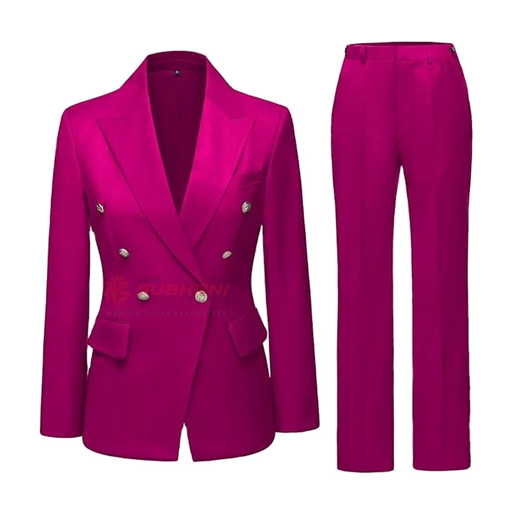 Factory Women's Set Luxury Suit Female Fitted Lady Office Formal Ladies Uniform Business Suits Pant Two Pieces Set For Women