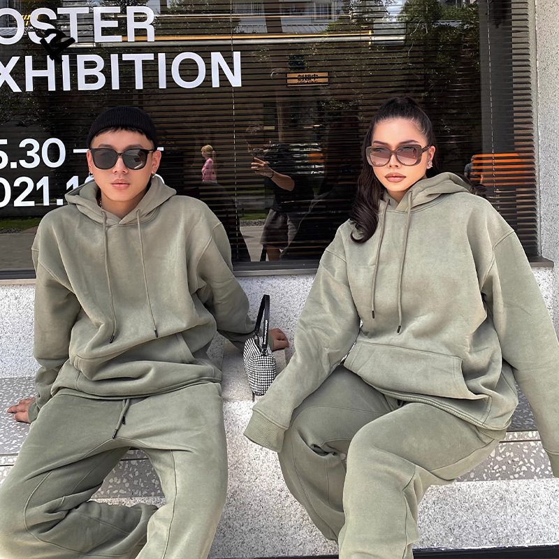 Os016 Custom Plus Size Women's Sets Streetwear Y2k Loungewear Women Set Two Piece Sweatpants Jogger And Hoodie Tracksuit Set