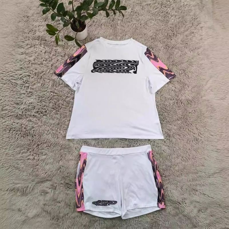Hot selling Plus Size Women's Sets summer new luxury brand clothing fashionable casual short sleeved 2 piece set women