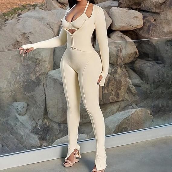 Womens Tracksuits 2 Piece Sets Yoga Gym Workout Outfits Sports Zip Up Jackets Tummy Control Leggings Sweatsuits Women's Sets
