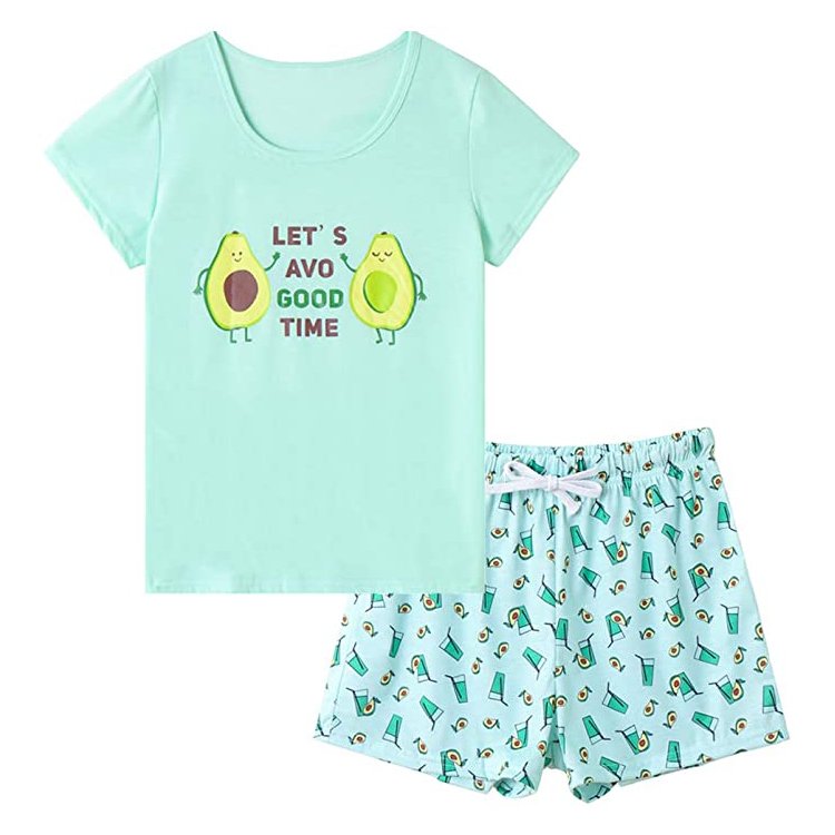Custom Summer Casual Women O-Neck Striped Outfit Short Sleeve Crop T-Shirt & Shorts Drawstring Tracksuit Casual Set