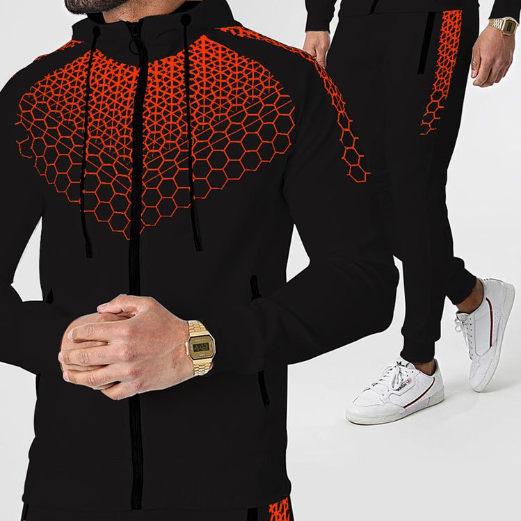 Custom Logo Suit Sweatsuit Sets Tracksuit Mens Sport Jogging Tracksuits Set Plain Zipper White Stripe Tracksuit By Maximize Wear
