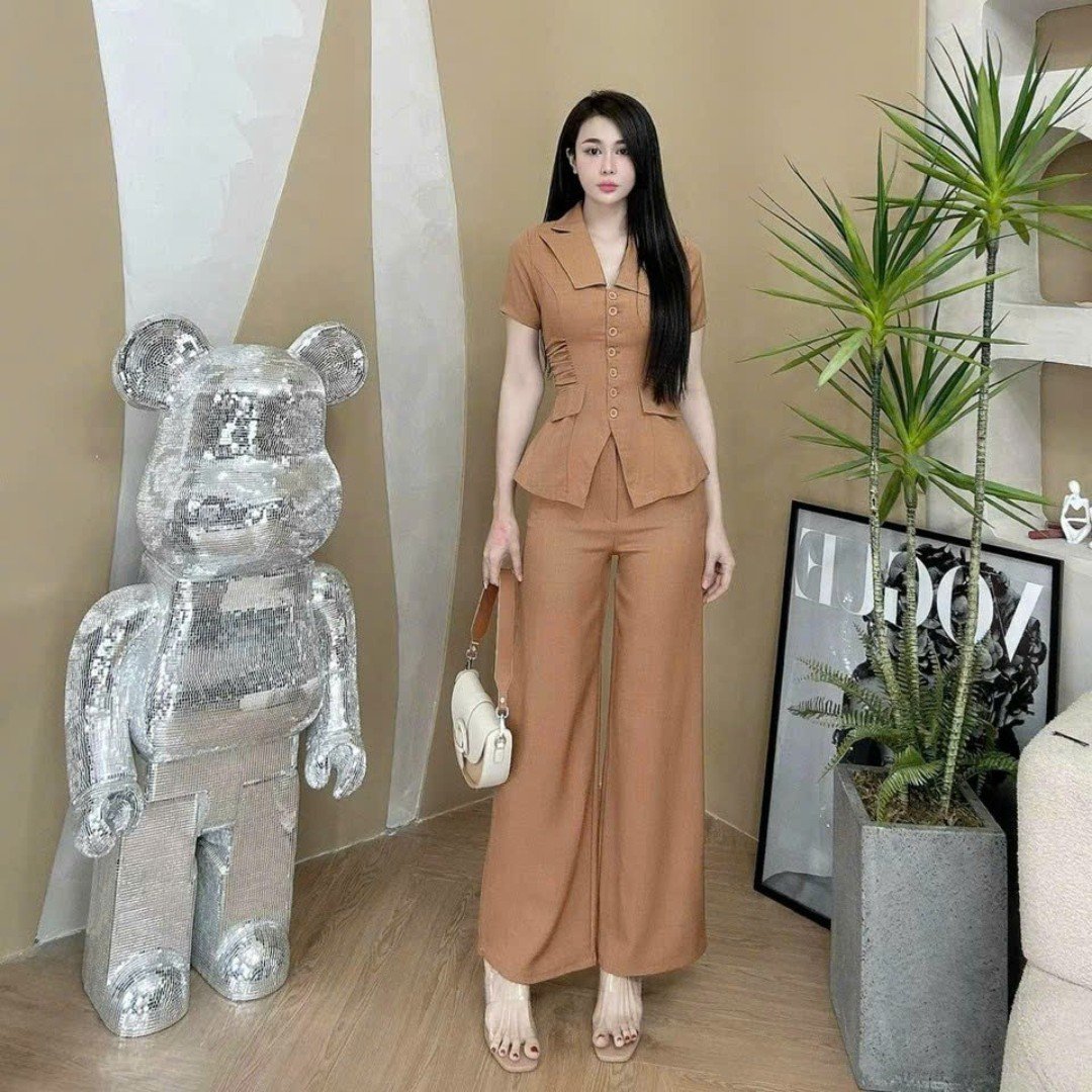 elegant 2023 Clothes Women Set long Factory Natural Customized Packaging Vietnam Manufacturer Set long for girl 2 piece So