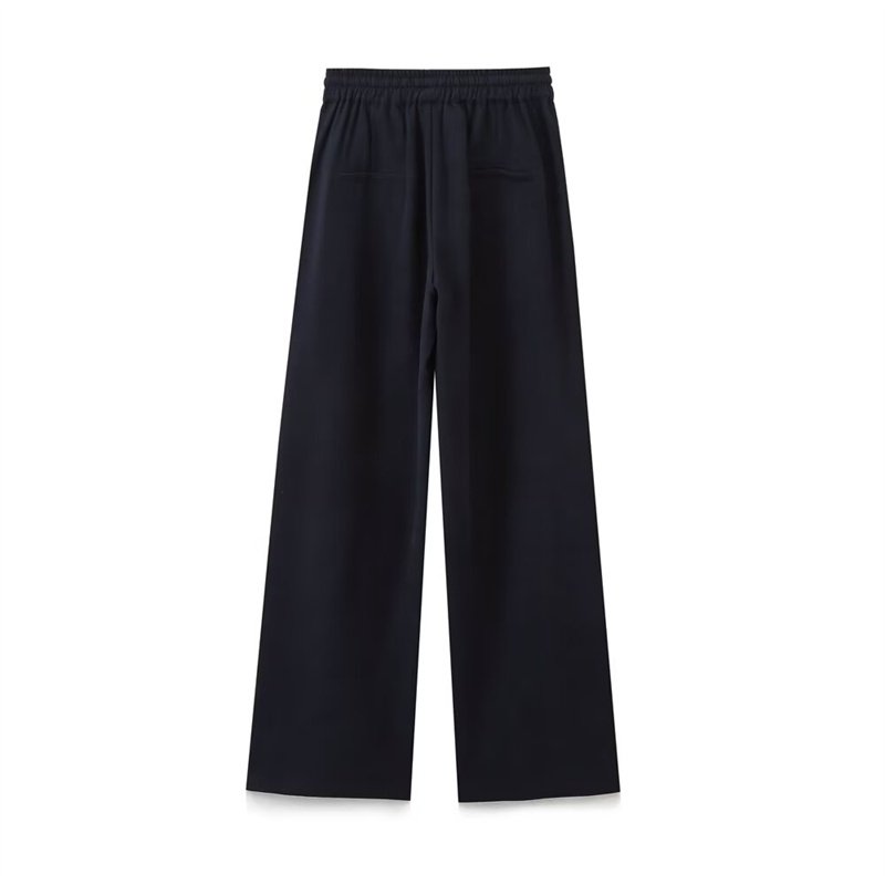 TAOP&ZA women's clothing 2024 early autumn new style temperament high waist slim elastic waist wide leg trousers 8372247 8372262
