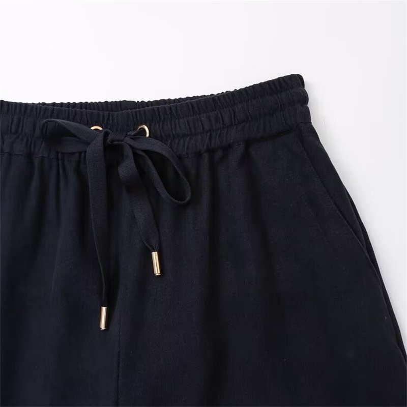 TAOP&ZA women's clothing 2024 early autumn new style temperament high waist slim elastic waist wide leg trousers 8372247 8372262