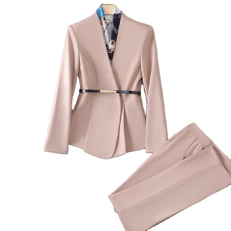 High quality fashionable elegant women's tuxedo business office suit women's trousers suit