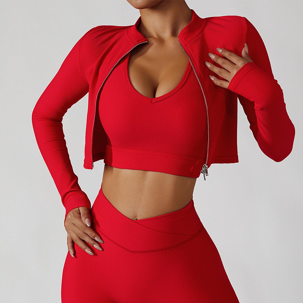 Wholesale Gym Clothes Custom 2024 Activewear Plus Size Gym Fitness Sets Yoga 3 Piece Sets Women's Active Wear Clothing