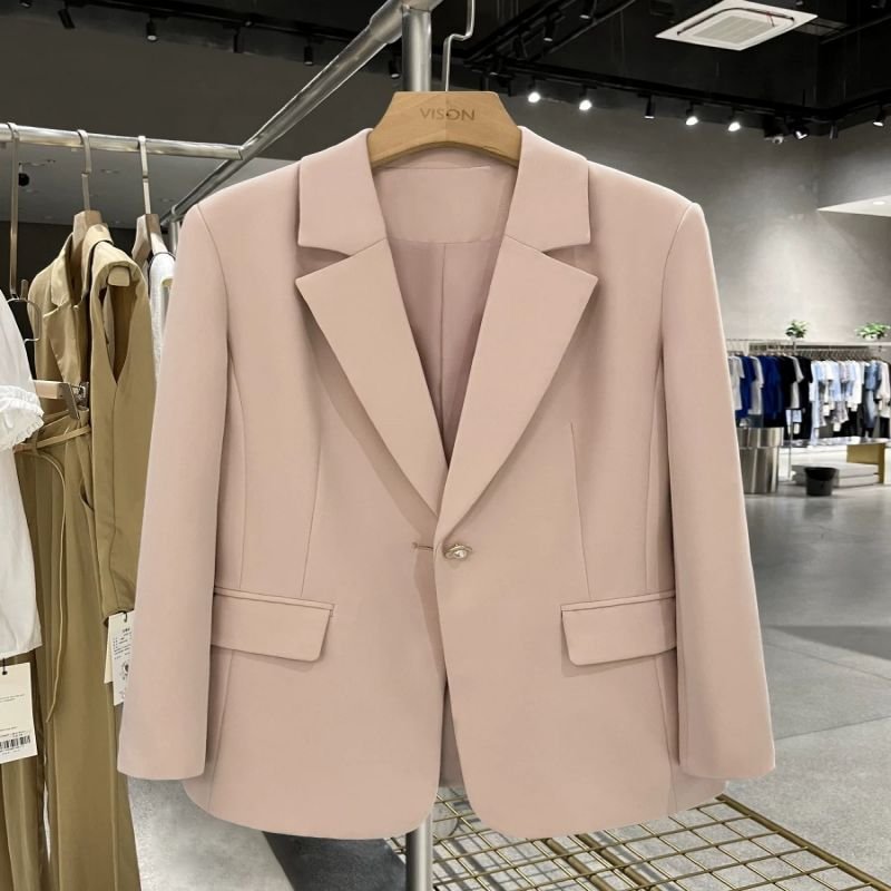 Wholesale fashion women's outerwear design sense casual long sleeved loose suit outerwear women's set