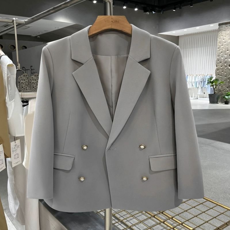 Wholesale fashion women's outerwear design sense casual long sleeved loose suit outerwear women's set
