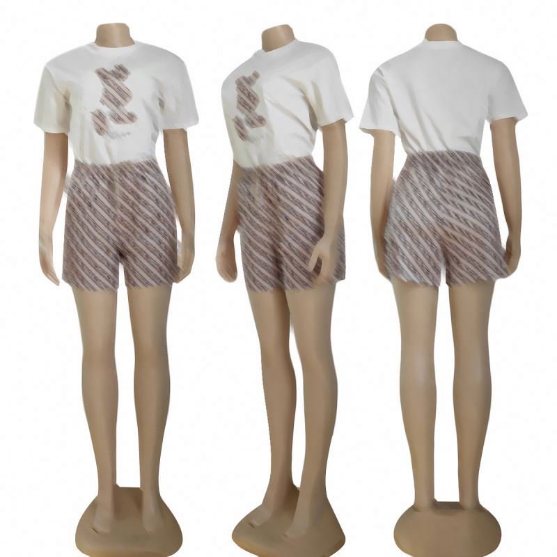 Summer Brand women's clothing Women's Sets outfits Casual summer shorts set