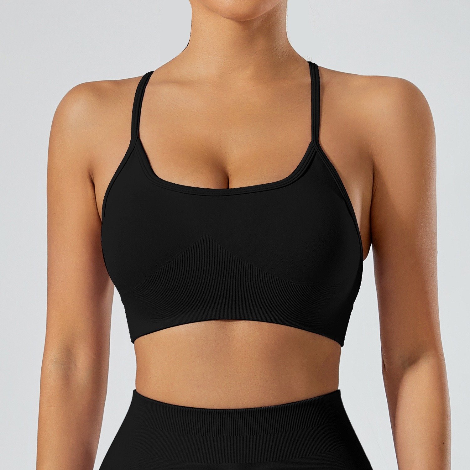 Seamless Short Yoga Gym Activewear Set 2 Piece Short Gym Fitness Sets For Women Fitness Clothing Woman