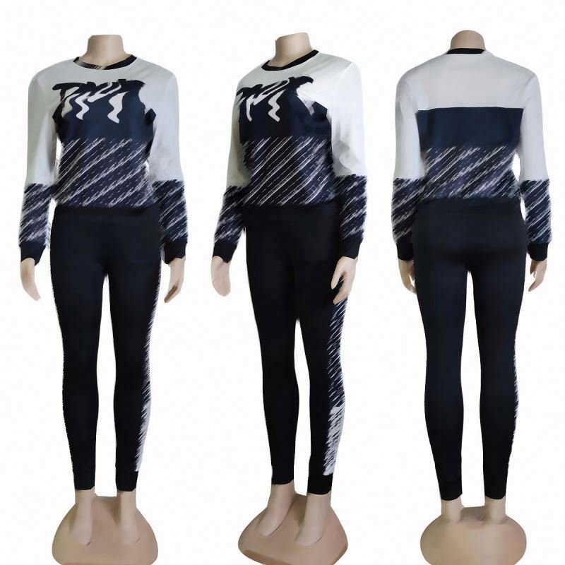 2024 New Autumn long sleeve pants 2 pieces set women clothing Women's Sets Casual designer clothes for women high quality