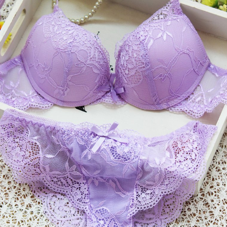Sexy lace women's underwear Bra Set women push up bra set lingerie underwear