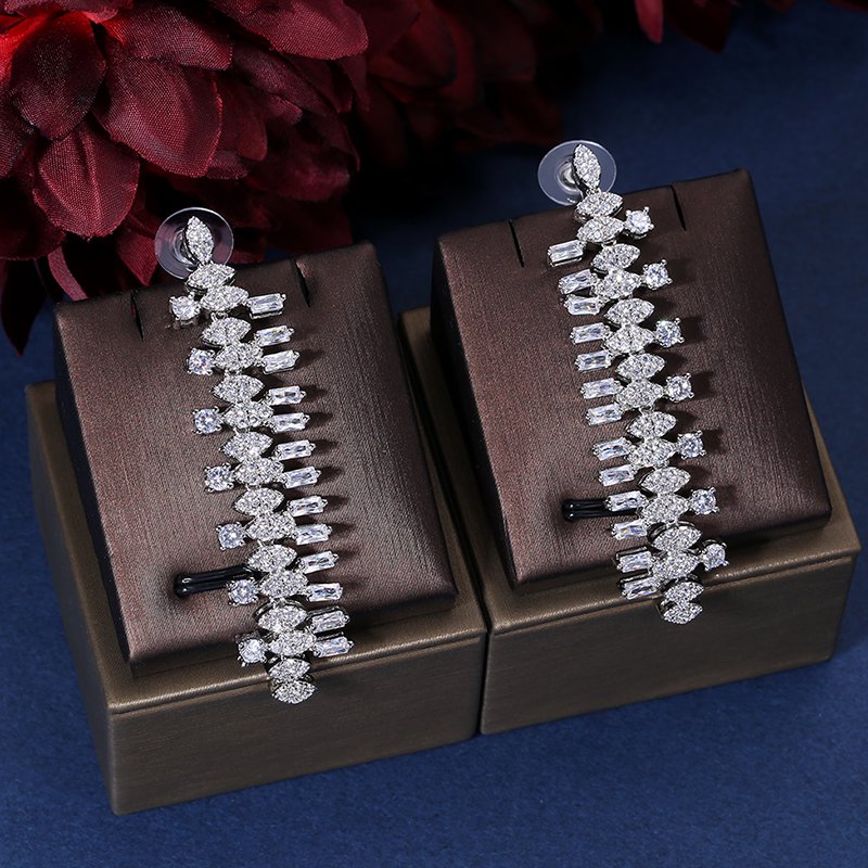 Fashion Luxury Gold Plated Four Pieces Of Jewelry Set For women