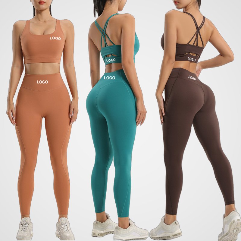 Colorful Seamless Yoga Suit Set With Quick Drying High Waisted Running Fitness And Tight Fitting Yoga Set