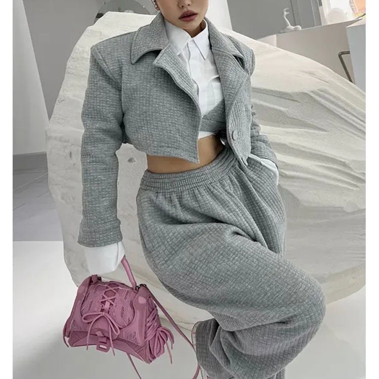 Women oversize tracksuit sweatsuit set high quality 2 piece jogger set women space cotton custom women's sets plus size