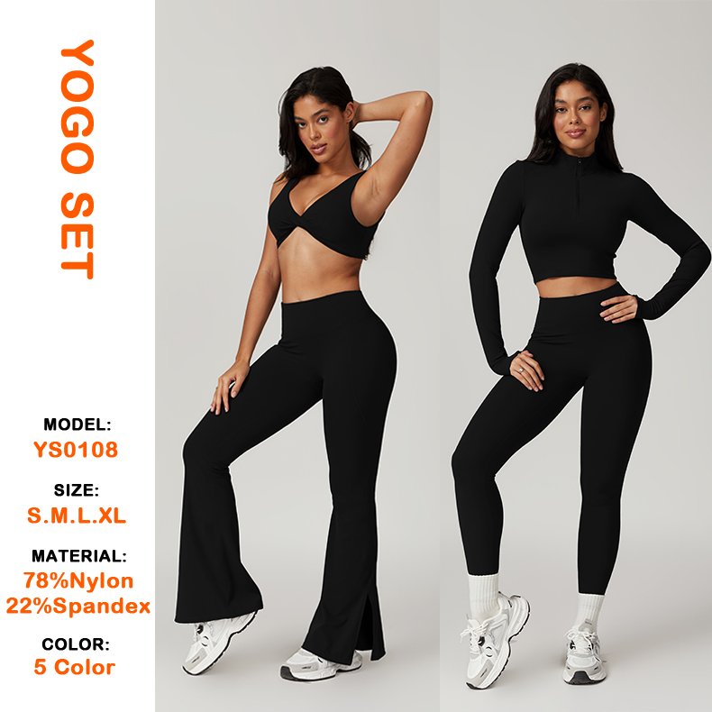 2024 New Design Custom Gym Wear Women's Quick Dry Sexy Sports Bra Crop Top Tank Top And High Waist Skirt Legging Woman Yoga Set