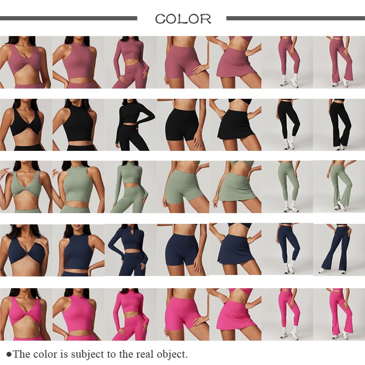2024 New Design Custom Gym Wear Women's Quick Dry Sexy Sports Bra Crop Top Tank Top And High Waist Skirt Legging Woman Yoga Set