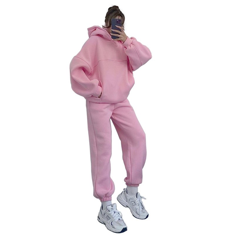 2025 New Polyester Spandex Hoodies Loungewear Women Sets Custom Logo Sports Tracksuits For Women Embroidery Printing Women'S Set