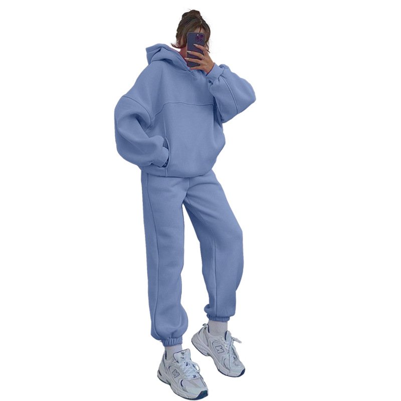 2025 New Polyester Spandex Hoodies Loungewear Women Sets Custom Logo Sports Tracksuits For Women Embroidery Printing Women'S Set