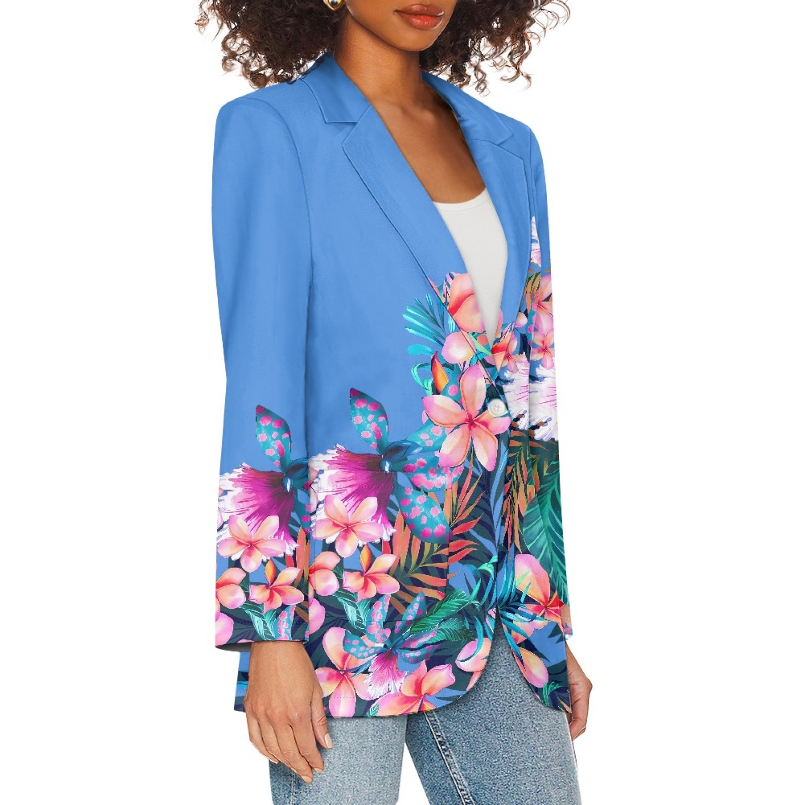 Print On Demand Casual Blazer Hawaiian Tribal Tattoo Ladies Long Sleeve Autumn Women Office Blazers Custom Women's Jackets Coats
