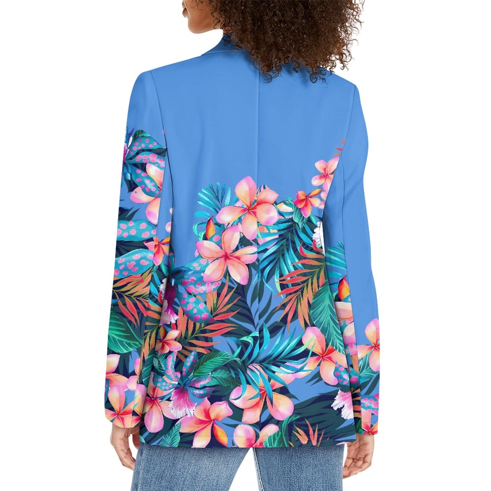 Print On Demand Casual Blazer Hawaiian Tribal Tattoo Ladies Long Sleeve Autumn Women Office Blazers Custom Women's Jackets Coats